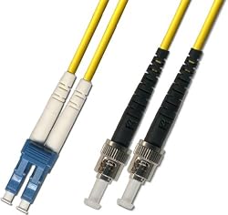 1M Singlemode Duplex Fiber Optic Cable (9/125) - LC to ST