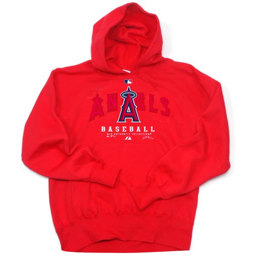 Baseball Sweatshirt - Anaheim Angels Dedication Hooded Sweatshirt font color=
