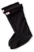 Hunter Solid Welly Socks,Black ,L (US Women's 8-10 M/Men's 7-9 M)