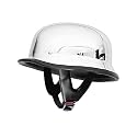 German Helmets - DOT German Motorcycle Helmet 115 Chrome