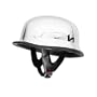 German Helmets - DOT German Motorcycle Helmet 115 Chrome