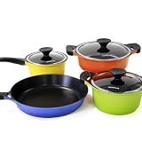 Lock & Lock Cookplus Vitamin PFOA FREE NON Stick Cookware set 7-Pieces Set 03