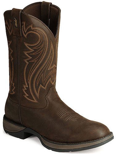 414RQ36PgkL Mens Durango REBEL 12 Pull On Round Toe Western Boots