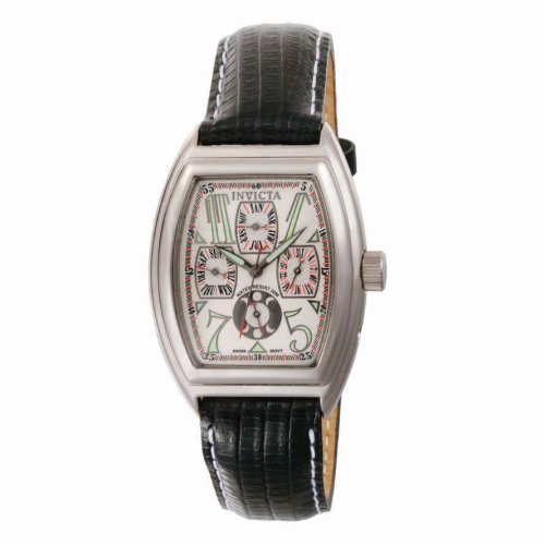Invicta Men's 3015 II Collection Multi-function Black Leather Watch