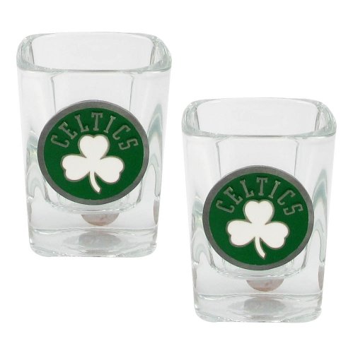 Boston Celtics - NBA 2oz Square Shot Glass Set - 2 Pack