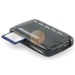 Mini All-in-1 Memory Card Reader Black Compatible with: Secure Digital: miniSD (with adapter), microSD/TransFlash (with adapter), Compact Flash.
