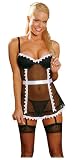 Escante Womens Yvette Maid Garterdress with Matching Thong