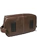 Amerileather Leather Toiletry Bag - Dark Brown (#26-4)
