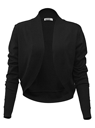 MUXXN Women's Vintage Cardigan Bolero Knitting Shrug