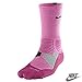 Nike Hyper Elite Men's Basketball Crew Socks Pink / Black (Large)