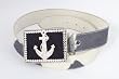 Whimsical Originals Custom Belt with Studded Anchor Buckle