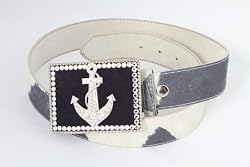Whimsical Originals Custom Belt with Studded Anchor Buckle