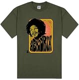 Jimi Hendrix - Groovy Funky Jimi T-Shirt, XL - Military Green