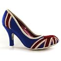 Irregular Choice Patty Navy Red Womens Shoes