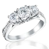 REEDS Diamond Three-Stone Ring 1 1/2ctw