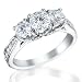 REEDS Diamond Three-Stone Ring 1 1/2ctw