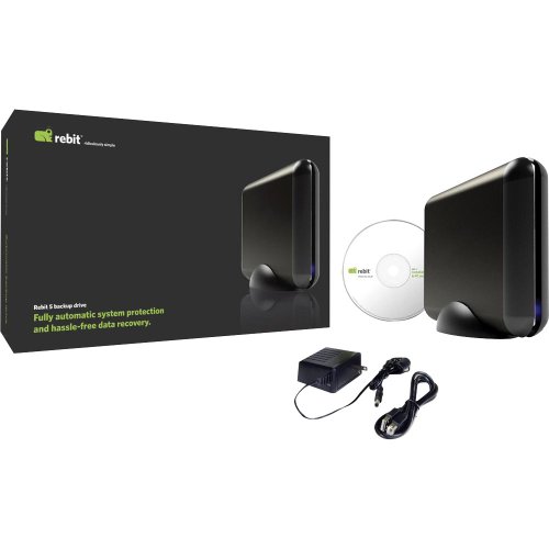 Rebit 500 GB USB 2.0 External Hard Drive with Backup Software RSA525500