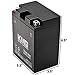 KMG Battery Compatible with Yamaha 350 YFM35B Bruin 2004-2006 YTX14AH-BS Sealed Maintenance Free Battery High Performance 12V SMF OEM Replacement Powersport Motorcycle ATV Scooter Snowmobile