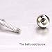 Penderie 3 Pairs Mixed Color Front & Back Earrings Stainless Steel Ear Studs Earbobs Ear Clips