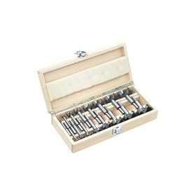 Grizzly H5677 Forstner Bit 16 pc. Set Hex Shank