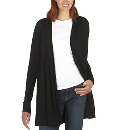 Mossimo® Black: No-Button Drape Cardigan - Ebony Mossimo® Black: No-Button Drape Cardigan - Ebony