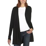 Mossimo® Black: No-Button Drape Cardigan - Ebony