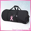 Pink Ribbon Duffel Bag Deluxe Breast Cancer Awareness DUFFLE Travel / Fitness / Overnight Bag Luggage