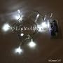 Battery LED Fairy Lights WHITE 10 Bulbs - Static