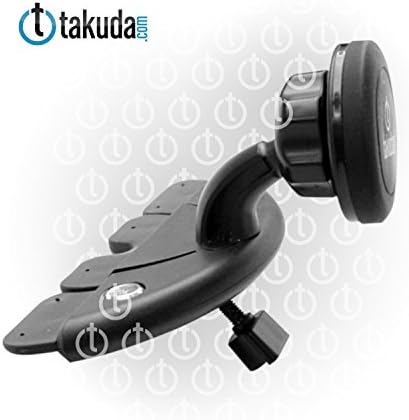 Takuda Magnet Universal Car Phone Holder Smartphone CD Slot Mount Holder, Magnetic Phone Mount for iPhone 6 Apple Samsung HTC LG Sony Motorola Nokia BlackBerry Xiaomi Huawei with Free Gift - Anti Slip Mat