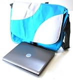 UKSC Turquoise and Silver Grey Messenger Bag for 15.6 inch Laptop Notebook Computers by Sony, HP, Acer, Toshiba, Lenovo, Asus