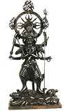 Tibetan Red Copper Statue Bon Warrior