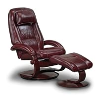 Mac Motion Chairs Model 2-Piece Recliner with Matching Ottoman with Alpine Frame