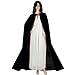 Acediscoball Women's Velvet Cape with Hood Halloween Witch Costume Cloak