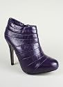 Pleated Closed Toe Bootie