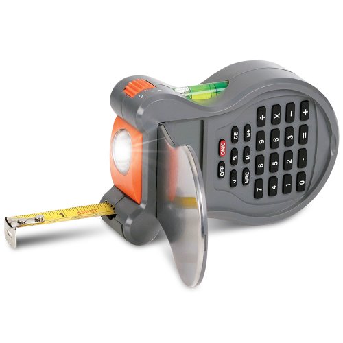 Marcus Multifunction Tool Tape Measure, Calculator, LED Flashlight