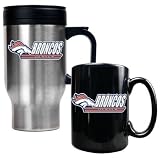 Denver Broncos Coffee Cup & Travel Mug Gift Set