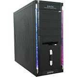 Black 841 Bubble Gamming Computer Case 500 Watt PSU