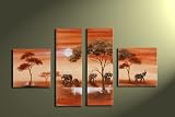 Elefant Afrika M1 - 4 Bilder Bild ca.100x60 Handgemalt