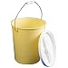 Bel-Art Scienceware 167720000 Low Density Polyethylene Large Pail with Lid, 14qt Capacity, 10-1/2" ID x 12-3/4" Height, Yellow