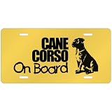 New Cane Corso On Board License Plate Dog