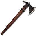 Black Barbarian Raider Ave with Wooden Handle