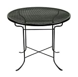 Achla WTR-3629BK Round Wrought Iron Table - Black