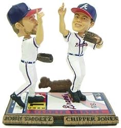 Atlanta Braves Jones & Smoltz Forever Collectibles Bobble Mates - Baseball Sports Merchandise