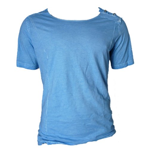 Cooles Herrenshirt / T-Shirt mit lässigem U-Boot-Neck 