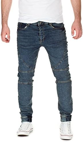 WOOSAH Sweatpants in Jeans-Look Yasuo, blue (11452), W31/L34
