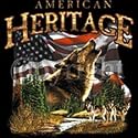 Amer. Heritage/Wolf Womens Scoop Neck T-Shirt