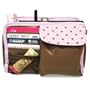 Storage and Organization Cosmetics Bag, Grooming Bag - Pink Polka Dots