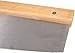 Heavy Duty Industrial Pizza Rocker Cutter, Stainless Steel Cutting Blade with Natural Wooden Handle; Also Great for Chopping Vegetables, Salad, Herbs, Parsley, Etc
