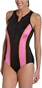 It Figures Women's Color Block Zipper Tank