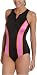 It Figures Women's Color Block Zipper Tank